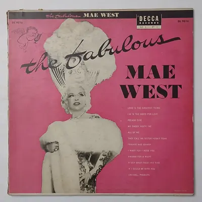 The Fabulous Mae West Vinyl Record Decca DL 9016 Tested Works • $8.99