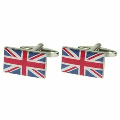 Union Jack Flag Cufflinks United Kingdom UK England Onyx Art London CK115 • £12.95