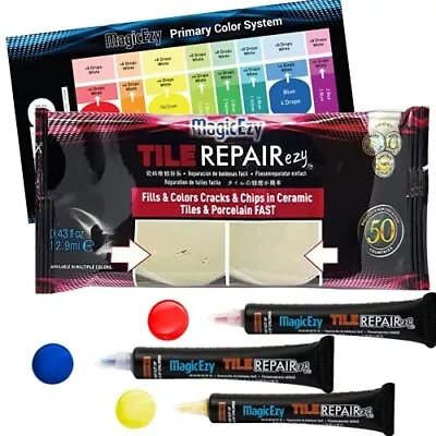 Tile RepairEzy: (Primary Kit): Ceramic Repair Kit - Tile Filler - MagicEzy • £31.99