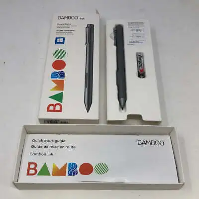 Wacom Bamboo Ink Smart Stylus 2nd Gen For Windows Ink Gray CS323AG0A • $9.99