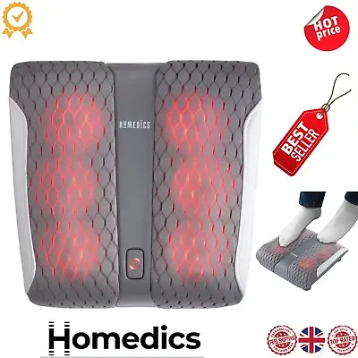 Homedics Foot Massager & Heat Therapy Gentle Touch Gel Shiatsu Gel Node Massage • £38.99