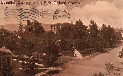 Medford OR-Oregon 1913 Beautiful Scenery In The Park Vintage Postcard • $9.59