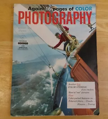 Vintage Again: 16 Pages Of Color Photography   August 1953 Camera Magazine. M14 • $14.99