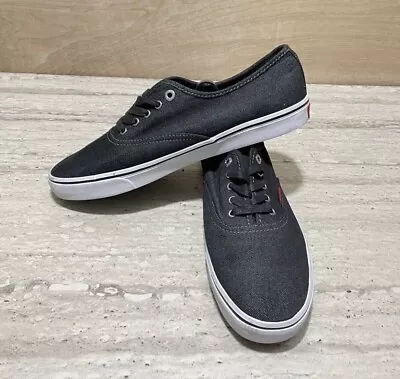 Levi's Denim Low Shoes Mens Sz 10.5 Black Sneakers • $19