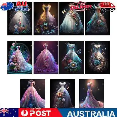$10.03 • Buy DIY 5D Diamond Painting Art Full Drill Wedding Dress Embroidery Cross Stitch Kit