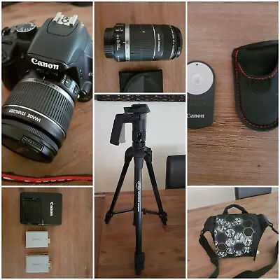 Canon EOS 450D 12 MP Digital SLR Camera - With 2 Lenses EFS 55-250 EFS 18-55  • $750