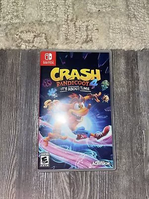 Crash 4: It's About Time - Nintendo Switch Complete In Box Tested Free Shipping • $19.99