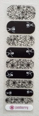 $5 • Buy Jamberry Nail Wrap Half Sheet Dem Bones Halloween Retired January 2017