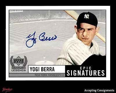 1999 Upper Deck Century Legends Epic Signatures #YB Yogi Berra YANKEES AUTO • $62