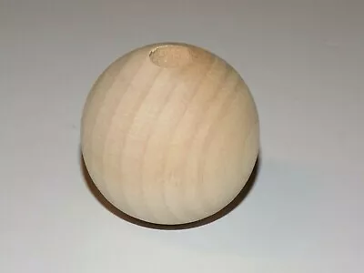  Large Round 1-1/2  Wooden Beads 38mm Unfinished Wood Jewelry Craft • $0.99