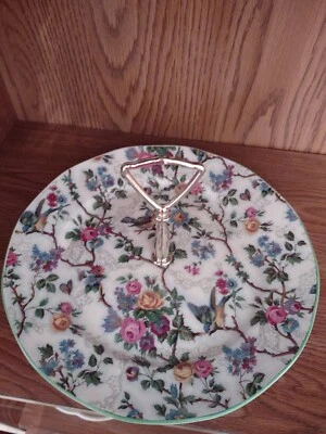 $23 • Buy Vintage Royal Tudor Ware Barker Bros LTD Lorna Doone Chintz Serving Platter Tray