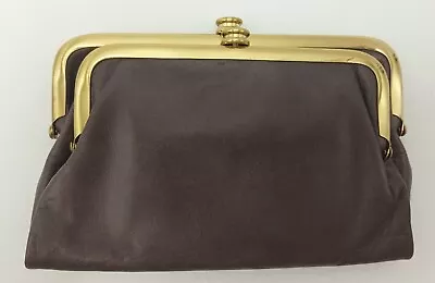 HoBo Suzette Granite Leather Double Frame Kiss Lock Clutch Wallet NWT HAS DEFECT • $84.99