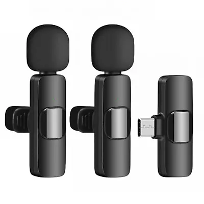 Portable Wireless Lavalier Microphone Audio Video Recording Mini Mic For Camera • $21.77