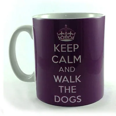 New Keep Calm And Walk The Dogs Cup Mug Gift Present Walker Owner Pet Walking  • £8.99