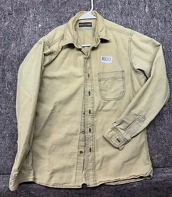 Epaulet Los Angeles Mens Shirt Button Down Khaki Size S • $39.99