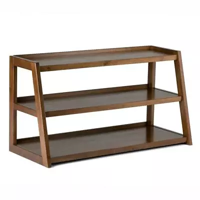 Sawhorse 48in. W Wood TV Media Stand In Medium Saddle Brown For TVs Up To 55 In. • $291.08