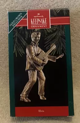 1992 Hallmark Elvis Presley Brass-Plated Gold Crown Exclusive Ornament - NEW • $7.99