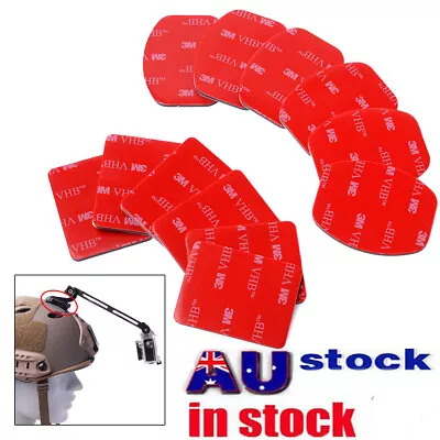 Portable 12pcs Helmet Flat Curved 3M Adhesive Pads Mount For Gopro Hero 1 2 3 • $9.86