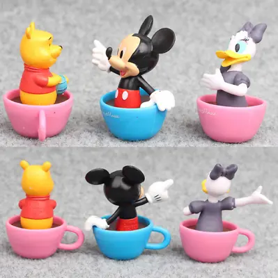 Mickey Mouse Clubhouse Minnie Donald Figure Toys Cake Toppers 6Pcs XMAS Gift • £20.04