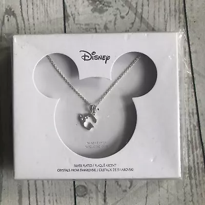 Disney Mickey Mouse Letter G Initial Necklace Silver Plated  Swarovski Crystal • $18.64