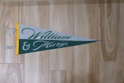 Pennant Felt Vintage William & Mary Tribe 11.5 X31   Felt Mint  Registered • $50