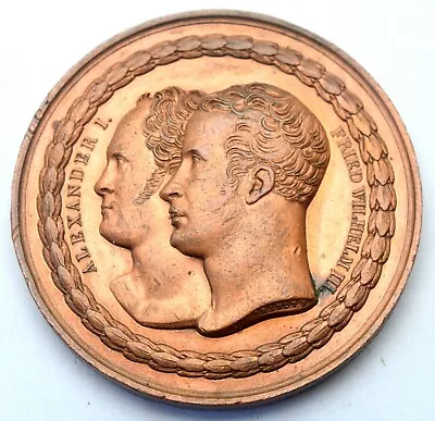 Russia Germany Prussia Alexander I Friedrich Wilhelm Iii 1813-1815 Table Medal • $148.75