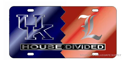 UK KENTUCKY / UL LOUISVILLE HOUSE DIVIDED License Plate / Car Tag • $29.95