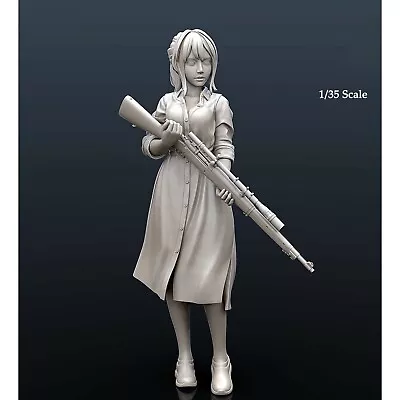 1/35 Resin Figures Model Hot Girl Unassembled Unpainted • $11.16