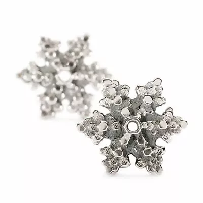 Authentic Trollbeads Snow Star Earrings 16210 • $40