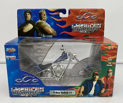American Chopper T-Rex Softtail Collectible Motorcycle 1:18 Silver • $14.99