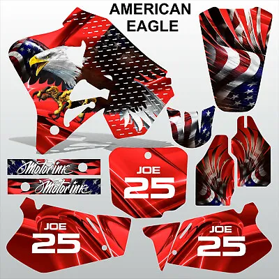 Honda CR125 CR250 95-97 AMERICAN EAGLE Motocross Decals Racing MX Graphics Kit • $88