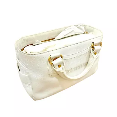 Celine Boogie Handbag Leather Original Women Bag  White Vintage • $130.99