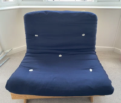 £30 • Buy Futon Sofa Bed Blue 195cm X 91cm