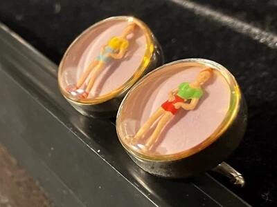 £28 • Buy Paul Smith Summer Women / Girls Figurines Vintage Cufflinks - Pristine Condition