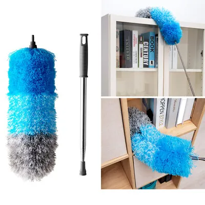 Extendable Handle Microfiber Feather Duster 245cm Telescopic Magic Dust Brush BL • £8.19