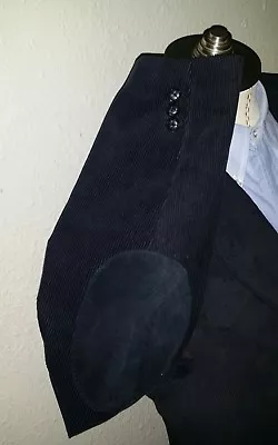 SHEPLERS Western Rockabilly Black Corduroy Blazer Sport Coat Jacket Cotton 42L • $89.96