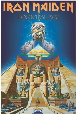 Iron Maiden Powerslave Large Fabric Poster / Flag 1100mm X 750mm (rz) • $22.18