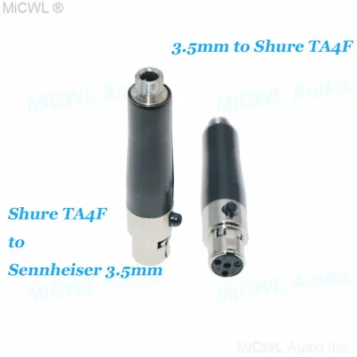 Microphone Adapter 3.5mm Sennheiser To Shure TA4F Mini Female Connector DIY Part • $14.02