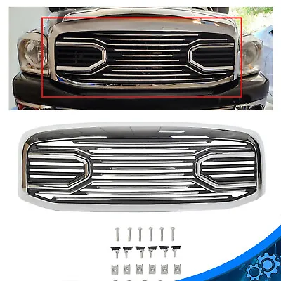 For 06-09 Dodge RAM 2500 Front Hood Chrome Big Horn Grille Replacement Shell • $162