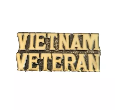 Vietnam Veteran Navy (1-1/4 ) Naval Military Hat Vest Neck Tie Lapel Pin Badge • $9.99