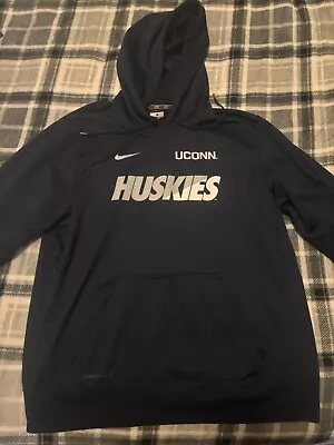 Uconn Huskies Nike Therma Fit Hoodie Mens Size XL • $54.99