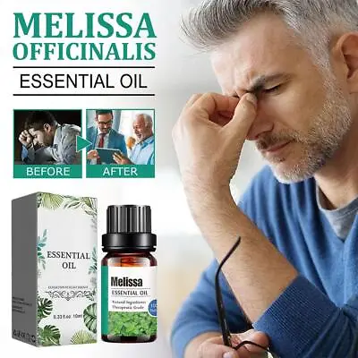 1*10ml Melissa Officinalis Essential Oil Natural Stress Reliever Improve-US • $1.85