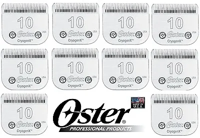 WHOLESALE LOT 10 Oster A5 Cryogen-X 10 Blade*Fit GoldenTurboA6PRO3000 Clipper • $349.99