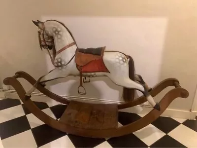 Stevenson Brothers Dapple Grey Rocking Horse XL • £1400