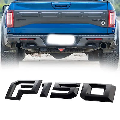$17.99 • Buy Tailgate Badge Emblem Rear Adhesive Replacement Matte Black For F-150 2015-2017