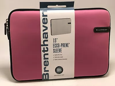 Brenthaven Ecco-Prene For 2009-2019 15” Macbook Pro / M2-M3 15” Air Pink Sleeve • $18.99