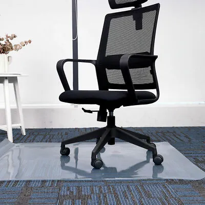 $26.49 • Buy Office Chair Floor Mat Carpet PVC Home Work Plastic Protector Room 47.2X35.4in 
