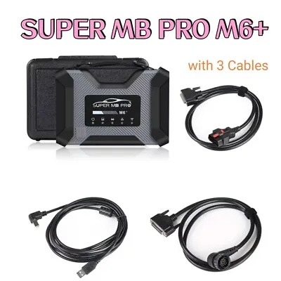 Super MB Pro M6+ Star Diagnosis Tool With 3 Lan Cables For Benz Cars And Trucks • $519