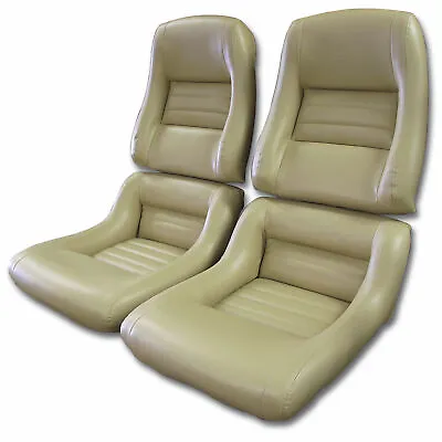 Corvette C3  Leather-Like  Vinyl Seat Covers Doeskin 2  Bolster 1979-1980 • $413.99