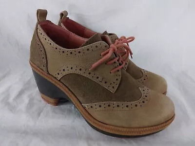 Jambu Seattle Sport Wedge Design Leather Oxford Shoes Brown Womens Size 7.5 M • £38.91